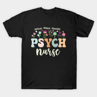 Funny Psychiatric Nurse Cute Psych Nurse Squad PMHNP T-Shirt